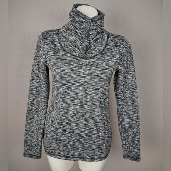 Athleta Gray Coastal Spacedye Fleece Pullover Size Small - Picture 3 of 16